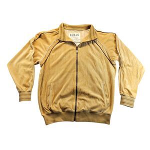 Vtg 1974 Koman Leisure Track Jacket Only Gold Mens XL 1st Year Production 70's‎